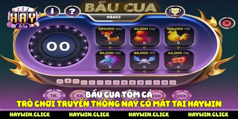 Bầu Cua Tôm Cá Trò Chơi Truyền Thống Nay Có Mặt Tại Haywin Bầu cua tôm cá
